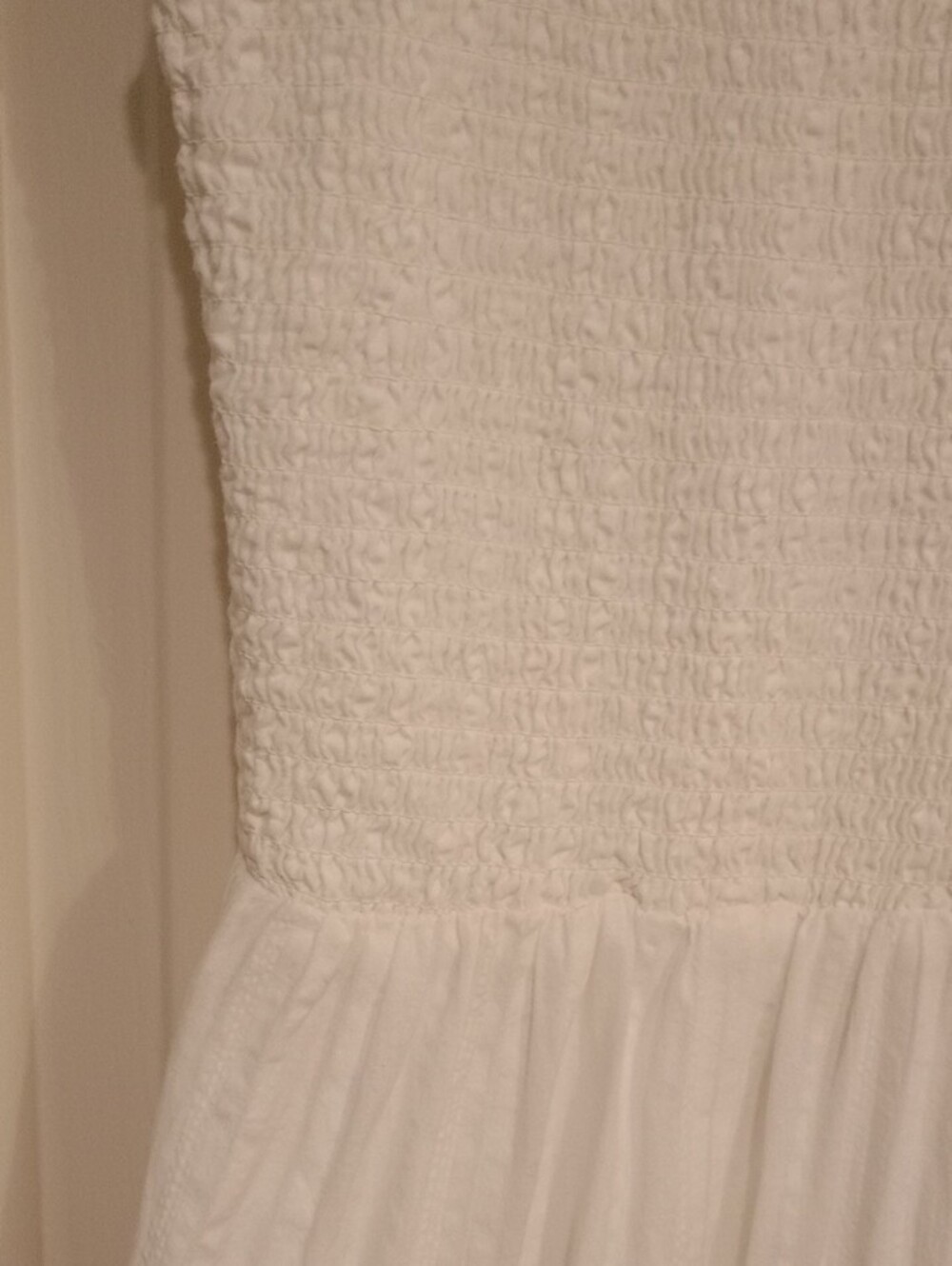 Vineyard Vines White Smocked Midi Dress - Picture 4 of 4